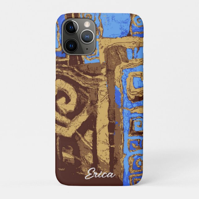 Coques Case-Mate iPhone Grèce Totem Tribal Abstrait Art Personnalisé (Dos)