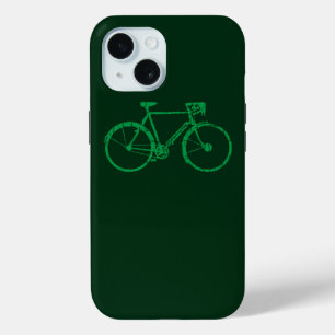 Coque Pour iPhone 15 green bicycle