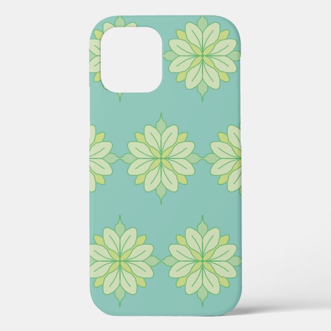 Coques Case-Mate iPhone Green flower  (Verso)