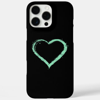 Coques iPhone 16 Pro Max Green Heart Essential