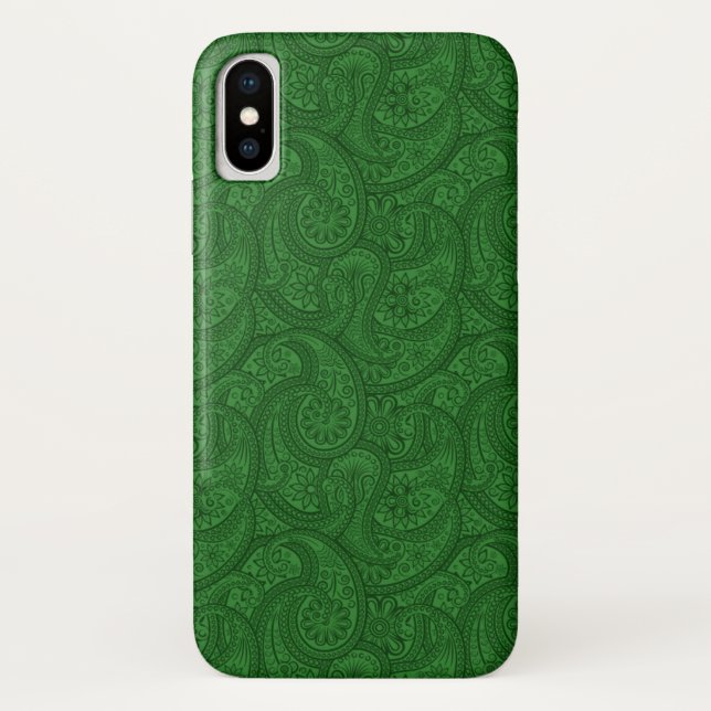 Coques Case-Mate iPhone Green Paisley (Dos)