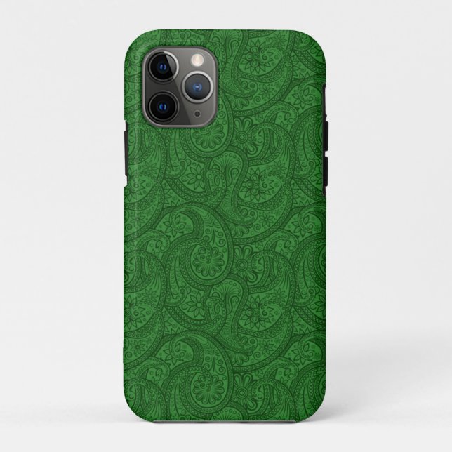 Coques Case-Mate iPhone Green Paisley (Dos)