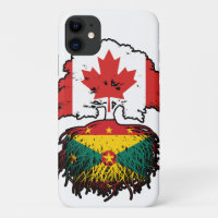 Grenade Grenade Canada Drapeau des racines d'arbre