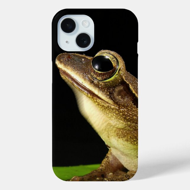 Coques Case-Mate iPhone Grenouille commune sur une feuille (Verso)