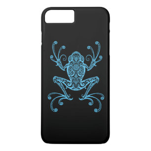 Coque iPhone 7 Plus Grenouille d'arbre bleue complexe