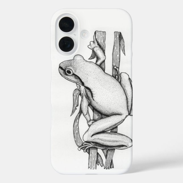 Coques Case-Mate iPhone Grenouille illustrée sur herbe - par Skye Ryan-Eva (Verso)