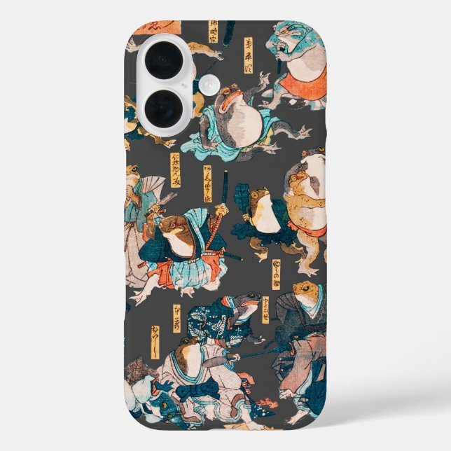 Coques Case-Mate iPhone Grenouille japonaise ukiyo-e Froggies (Verso)