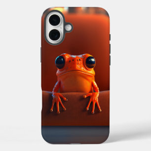 Coques iPhone 16 Plus Grenouille orange