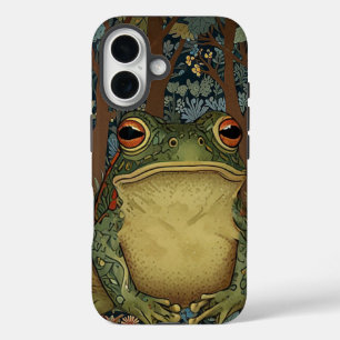 Coque Pour iPhone 16 grenouille vintage de la forêt de boho