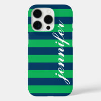 Grèves de Green et de Navy sur mesure Script Nom d