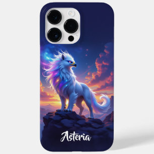 Coque Pour Pour iPhone 14 Pro Max Griffon Blanc Mythique au Sommet du Monde