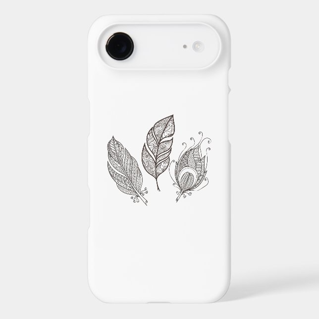 Coques Case-Mate iPhone Griffonnage complexe de plume (Verso)