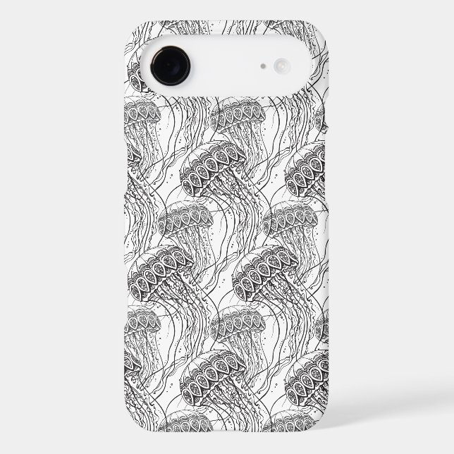 Coques Case-Mate iPhone Griffonnage de méduses (Verso)