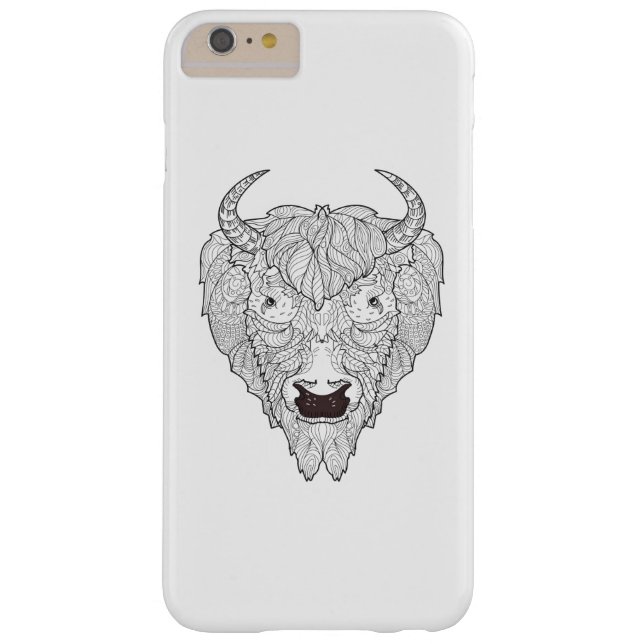 Coques Case-Mate iPhone Griffonnage de tête de bison (Dos)