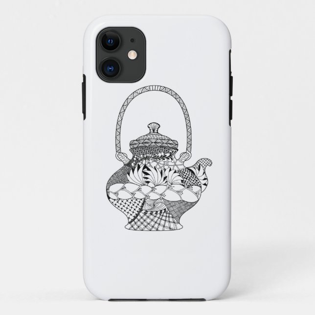 Coques Case-Mate iPhone Griffonnage de théière (Dos)