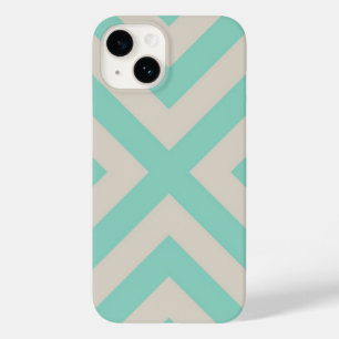 Coque Pour iPhone 14 Grille Chevron moderne