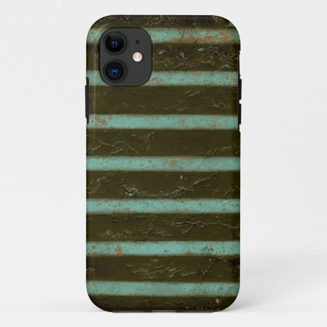 Coques Case-Mate iPhone Grille contemporaine d'air de turquoise (Dos)