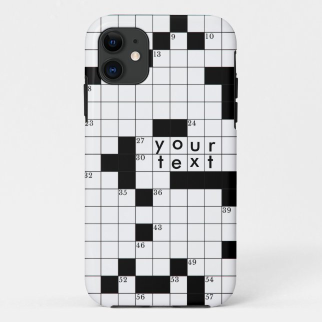 Coques Case-Mate iPhone Grille des mots croisés (Dos)