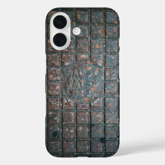 Coque Pour iPhone 16 Grille métallique patinée