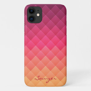 Case-Mate iPhone Case Grille rose et jaune