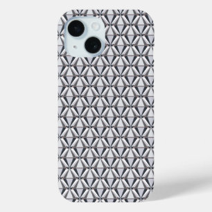Coque Pour iPhone 15 Gris avec rose