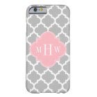 Gris Blanc Marocain #5 Rose 3 Initiale Monogramme