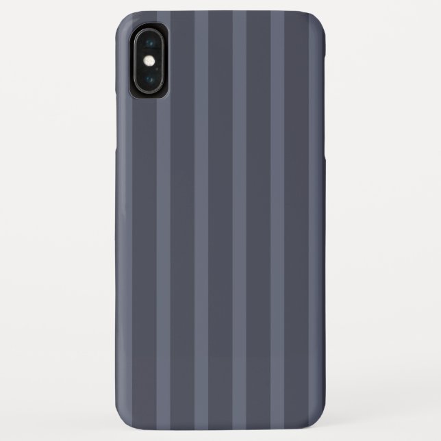 Coques Case-Mate iPhone Gris bleu moderne rayé (Dos)