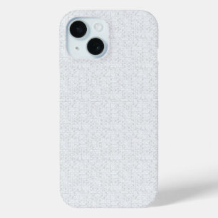 Coque Pour iPhone 15 Gris Clair Floral Géométrique Motif Été Moderne
