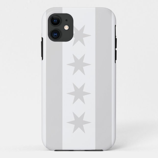 Coques Case-Mate iPhone Gris de drapeau de Chicago - iPhone 5 (Dos)