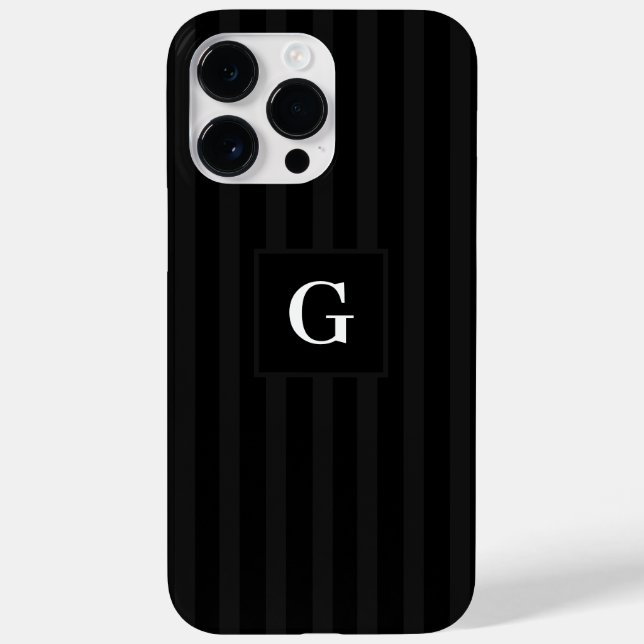 Coques Case-Mate iPhone Gris noir simple et gris foncé (Verso)