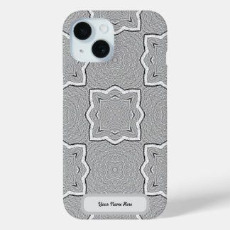 Coque Pour iPhone 15 Gris personnalisé
