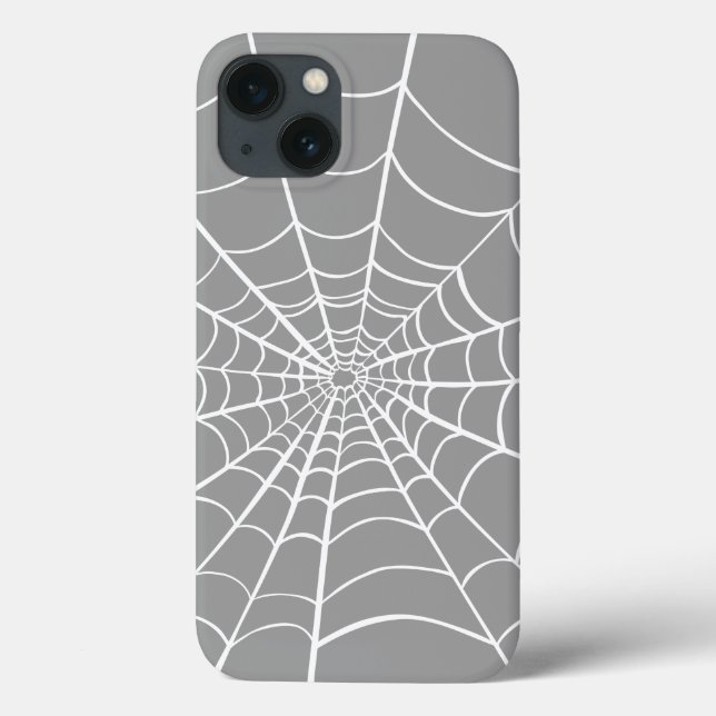 Coques Case-Mate iPhone Gris Spider Web (Verso)