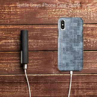 Case-Mate iPhone Case Gris textiles