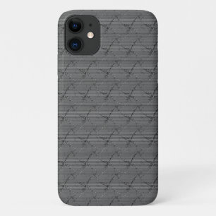 Case-Mate iPhone Case Gris tressé avec petites rayures et filé