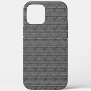 Case-Mate iPhone Case Gris tressé avec petites rayures et pixélisé