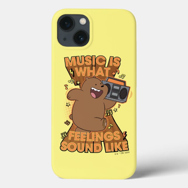 Coques Case-Mate iPhone Grizz - Music is What Feelings Sound Like (Verso)