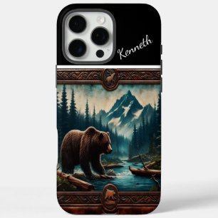 Coques iPhone 16 Pro Max Grizzly de ruisseau de montagne