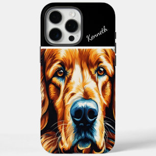 Coques iPhone 16 Pro Max Gros plan de Golden Retriever