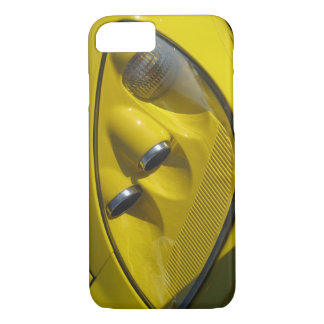 Coque iPhone 7 Gros plan de la Corvette jaune Z06