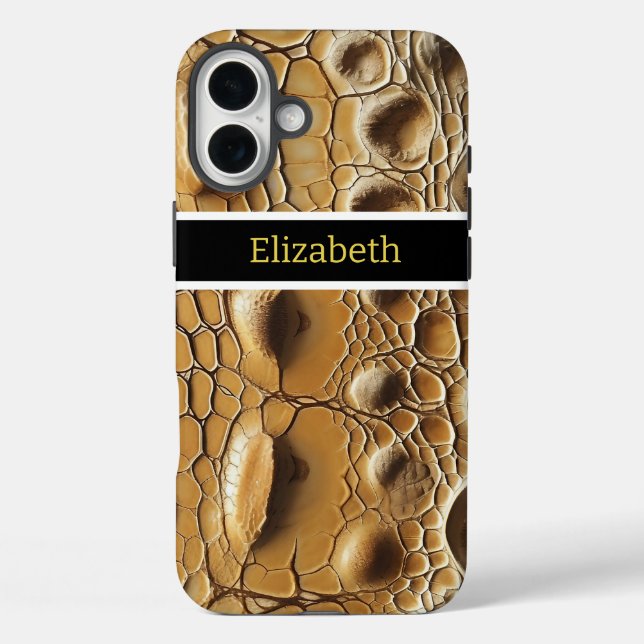 Coques Case-Mate iPhone Gros plan de la texture délicate de serpent (Verso)