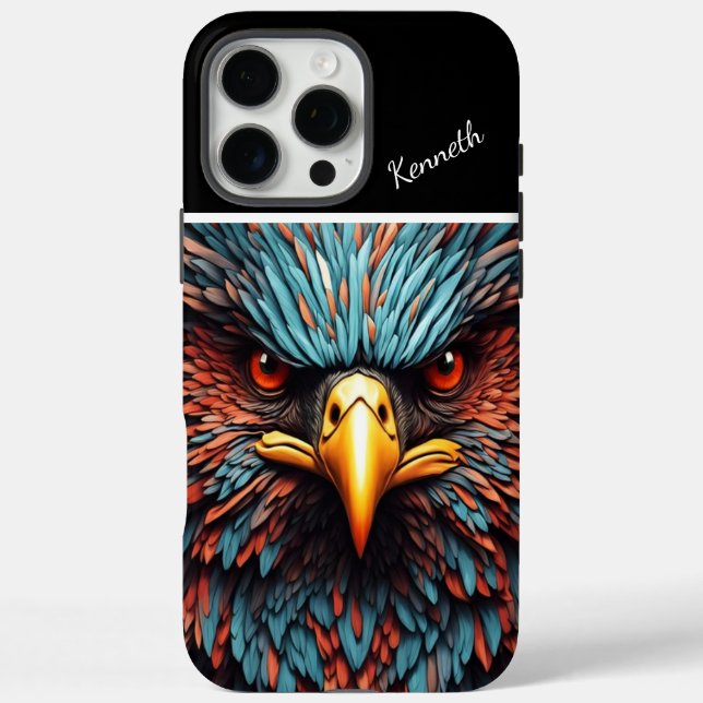 Coques Case-Mate iPhone Gros plan de l'aigle Regard de feu (Verso)
