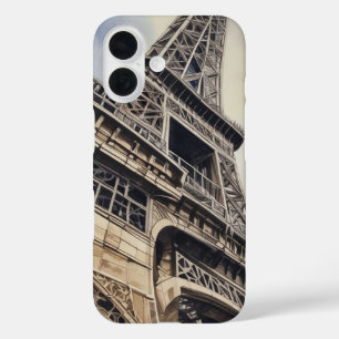 Coque Pour iPhone 16 Gros plan Tour Eiffel Paris Love City Travel