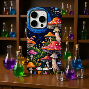 Coques iPhone 16 Pro Grosse de champignons à la Lune