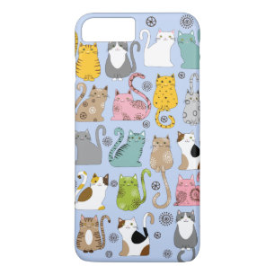 Coques Pour iPhone Groupe de cas plus mignon et d'amusement de chats