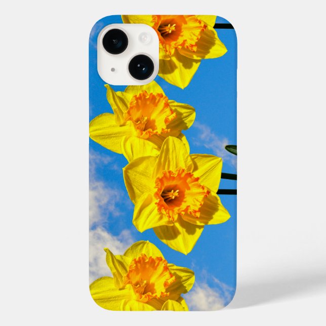 Coques Case-Mate iPhone Groupe de Daffodils Médaille d'or Fleurs (Verso)