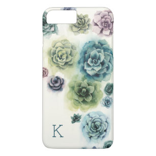 Coques Pour iPhone Groupe du monogramme   de Succulents