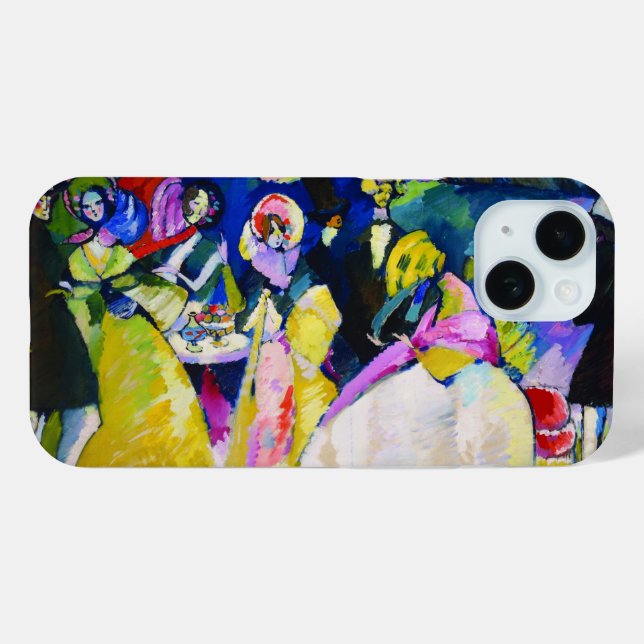 Coques Case-Mate iPhone Groupe en Crinolines par Wassily Kandinsky (Verso (horizontal))