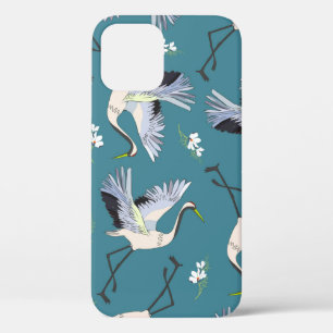 Case-Mate iPhone Case grue, motif, illustration fleur d'oiseau volant