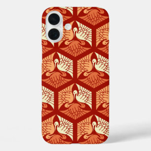 Coques iPhone 16 Plus Grues japonaises, mandarin et orange clair