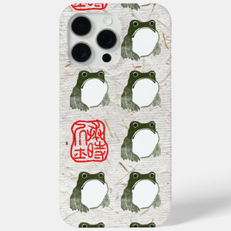 Coque iPhone 15 Pro Max Grumpy Grenouille japonaise crapaud 19ème siècle